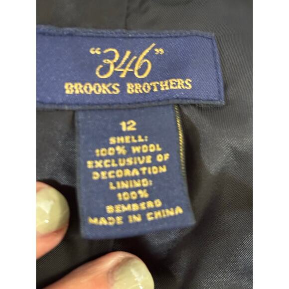 Brooks Brothers 346 black/white pinstripe blazer,  tailored, versatile, preppy - Picture 7 of 7